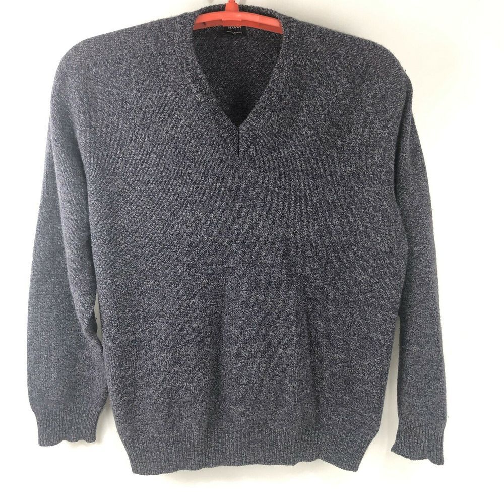 Hugo Boss Mens V Neck Silk Sweater Sz 48